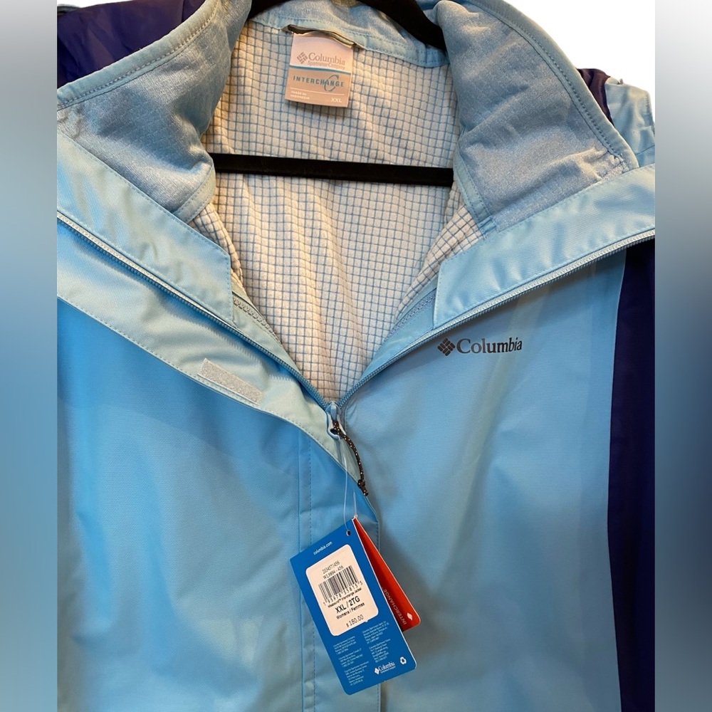Columbia Women's Hikebound Interchange Blue Winter Jacket with Hood - Picture 11 of 13